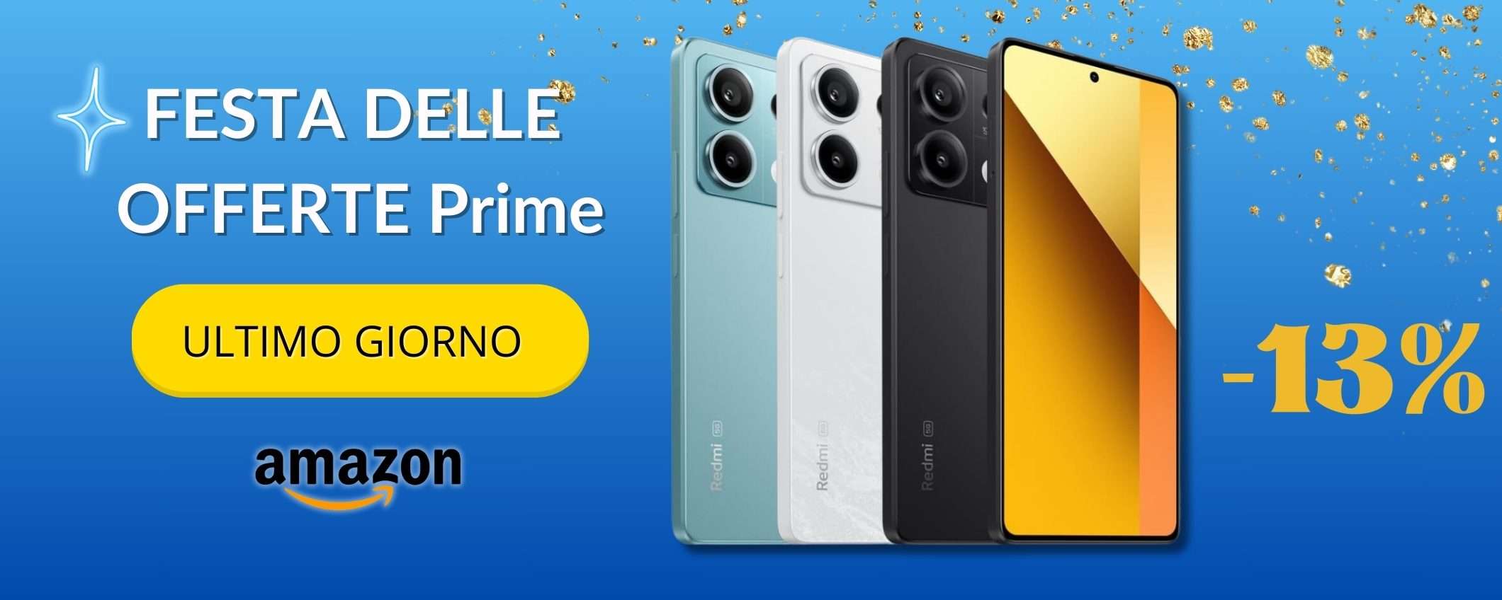 Xiaomi Redmi Note 13 è il BEST BUY sotto i 200€, esclusiva Amazon