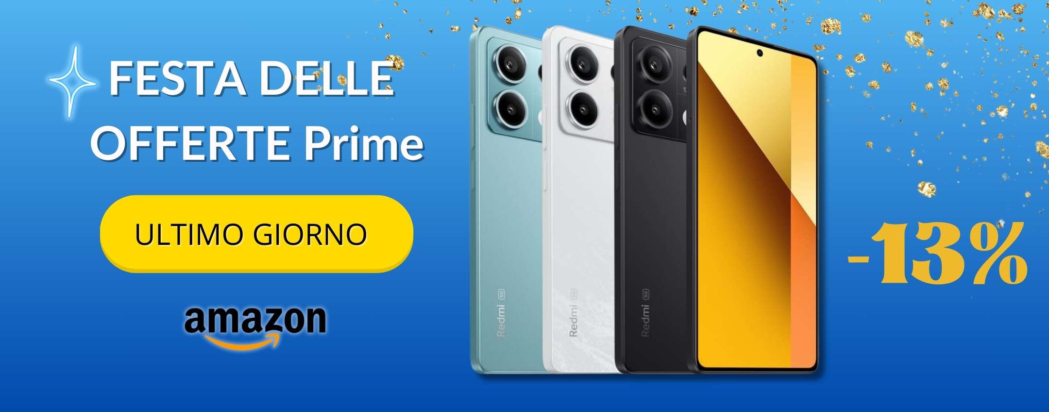 Xiaomi Redmi Note 13 è il BEST BUY sotto i 200€, esclusiva Amazon