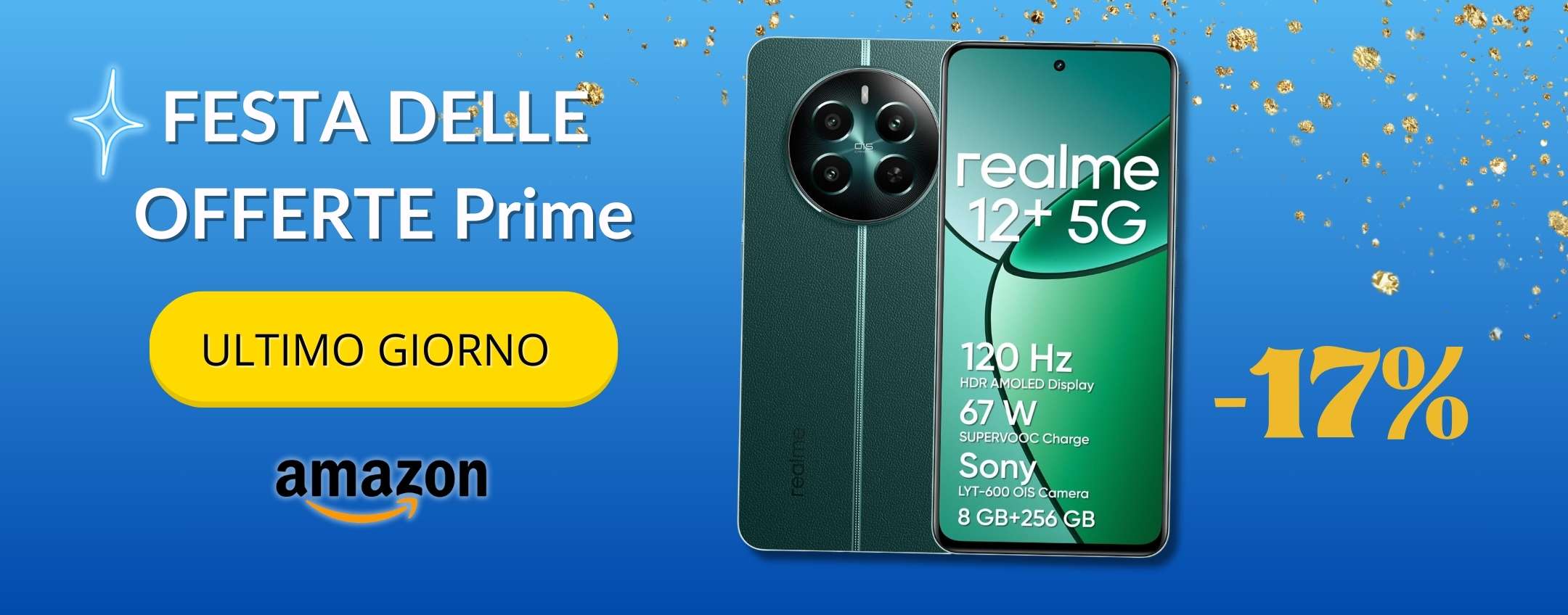 realme 12+ 5G non solo bellissimo ma anche potente: 227€ ed è tuo