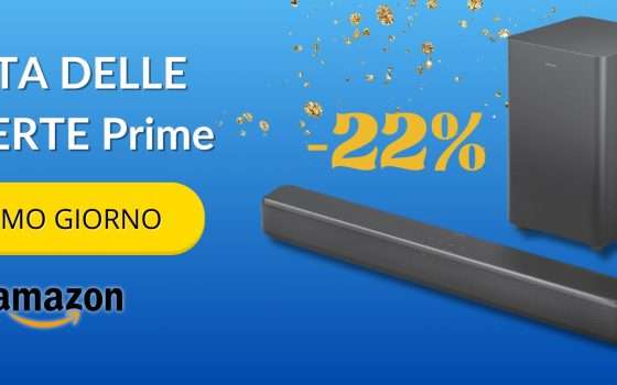 Audio intenso con la Philips Soundbar 2.1 e subwoofer, 100€ fai l'affare