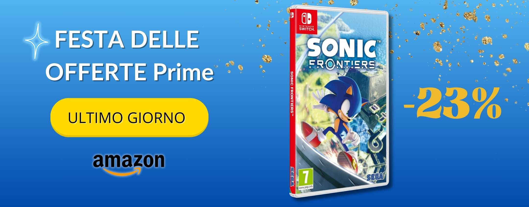 Tutti pazzi per Sonic Frontiers, su Nintendo Switch a 24€ ora