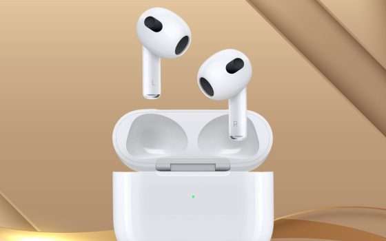 Apple AirPods 3: offerta al minimo storico su Amazon (-24%)