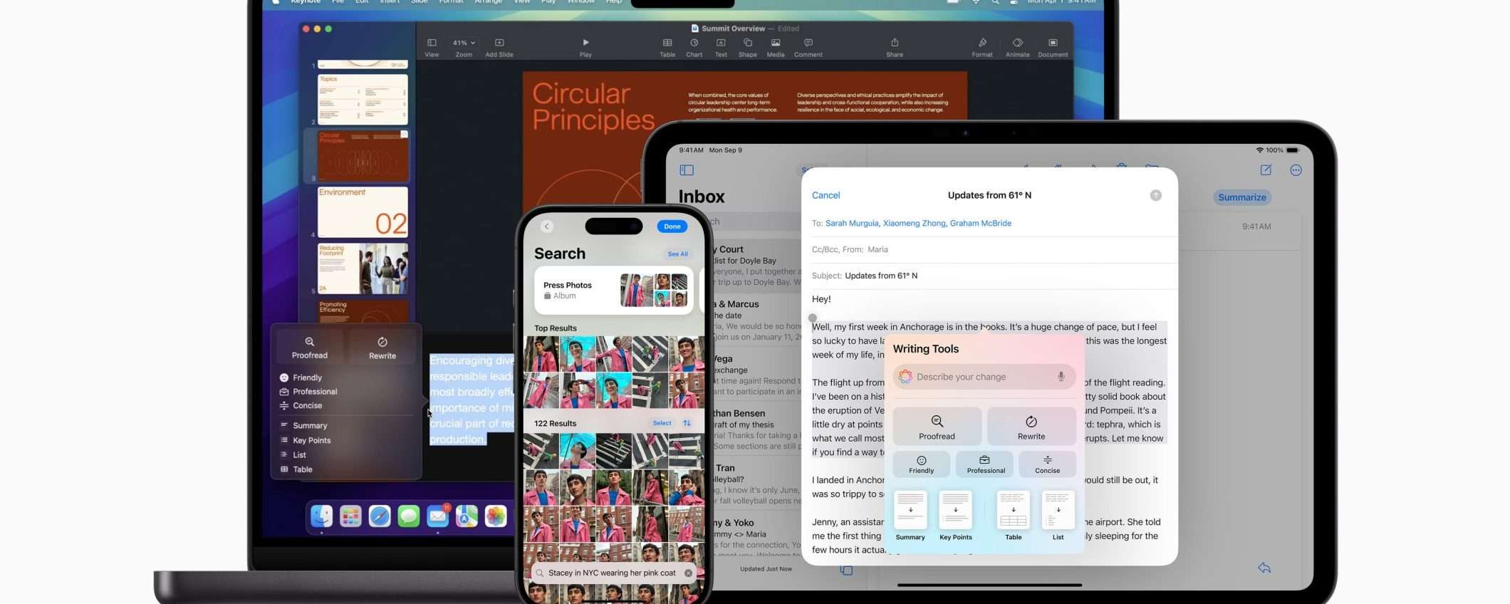 Apple Intelligence disponibile su iPhone, iPad e Mac