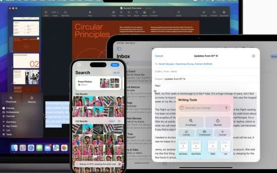 Apple Intelligence disponibile su iPhone, iPad e Mac