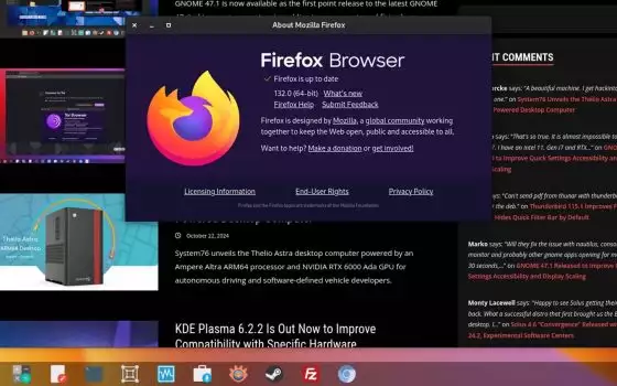 Mozilla Firefox 132 disponibile al download: tutte le novità