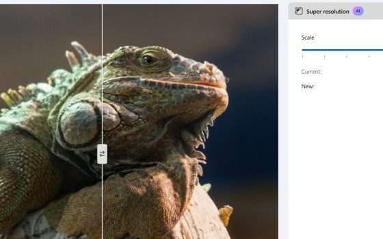 Microsoft Foto: Super Resolution per Copilot+ PC