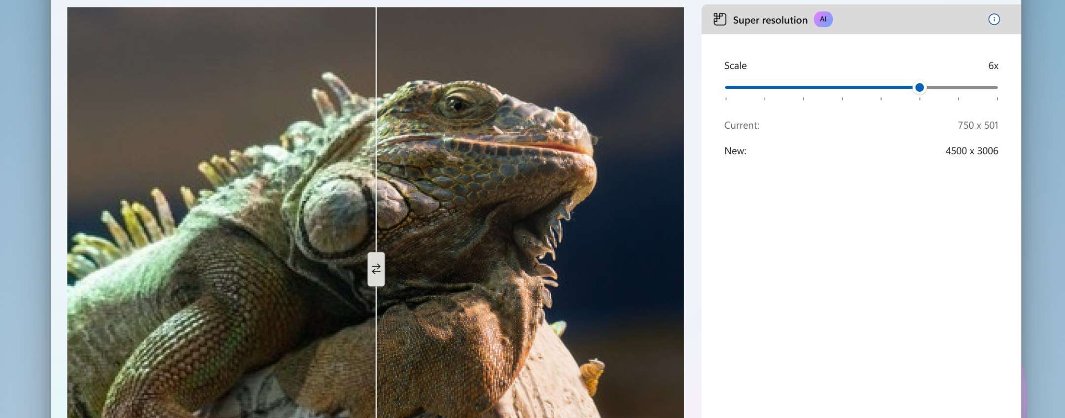 Microsoft Foto: Super Resolution per Copilot+ PC