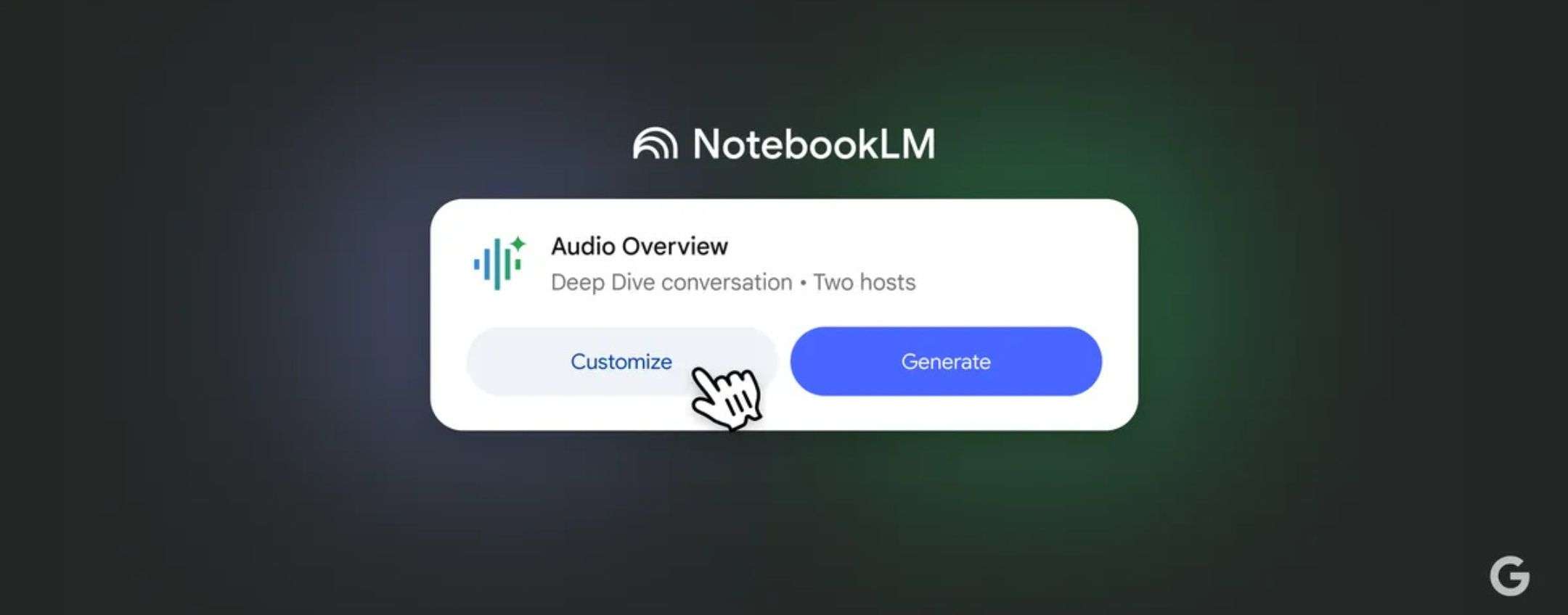 Personalizzare le conversazioni podcast con NotebookLM