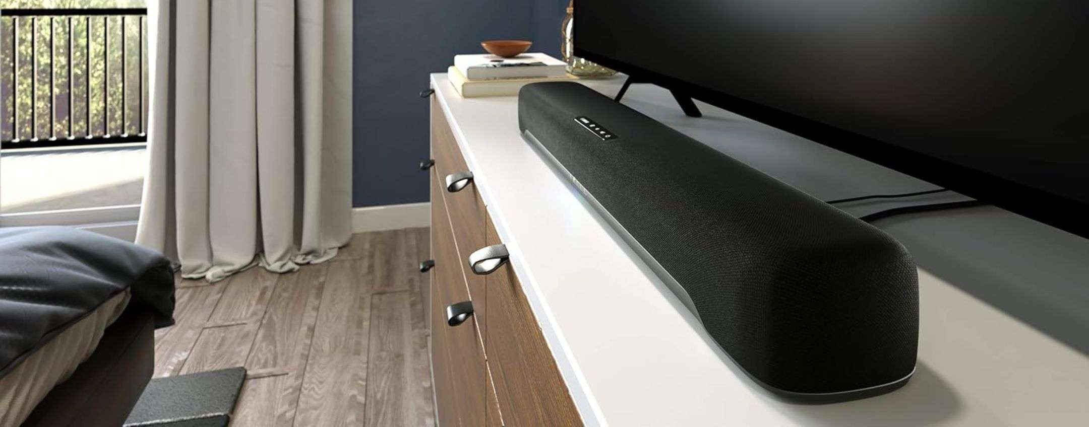 Soundbar Yamaha con tecnologia surround: lo sconto Amazon è rumoroso (-43%)