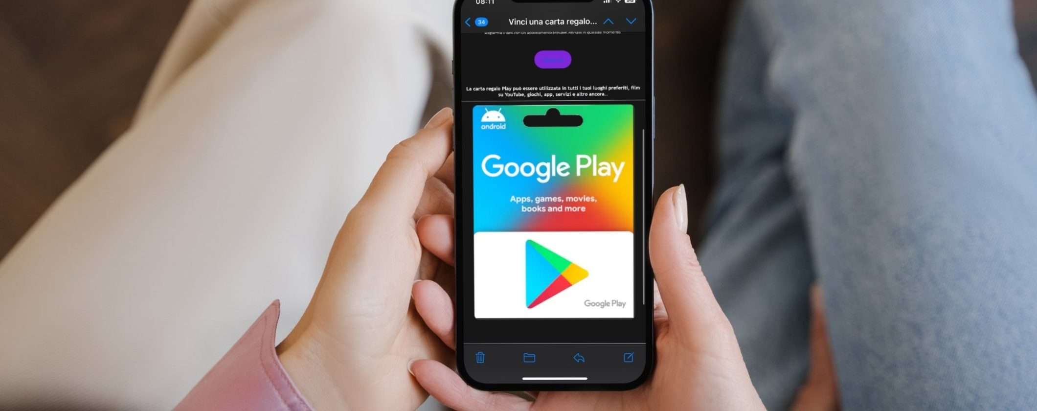 Allarme truffa: la Carta Regalo Google Play da 100€ è falsa