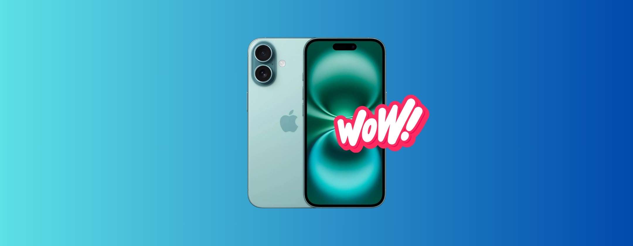 Apple iPhone 16 nella fantastica colorazione Teal a soli 914€