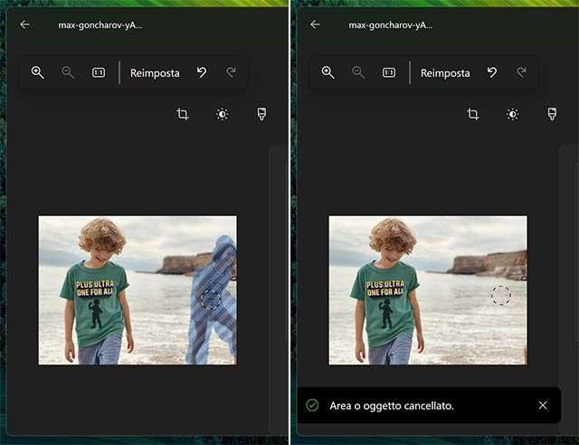 L'editing con l'intelligenza artificiale generativa avviene in locale, grazie alla NPU integrata