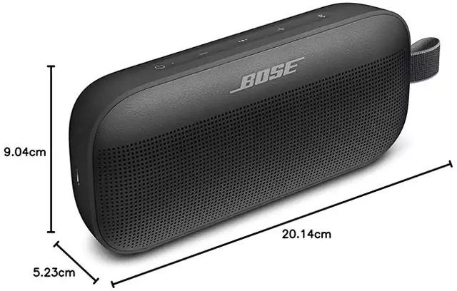 Bose SoundLink Flex: le dimensioni dello speaker Bluetooth