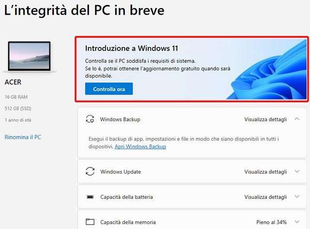 Lo strumento Controllo integrità PC Windows di Microsoft