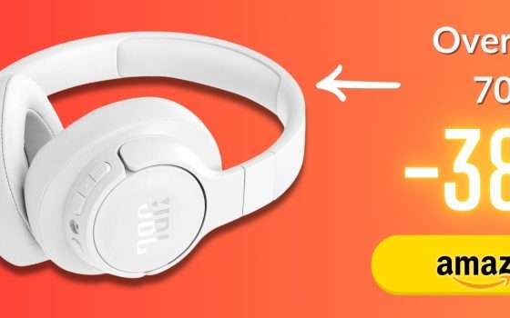 JBL Tune 770NC ora a 79€ per cuffie Over Ear che suonano 70H con ANC