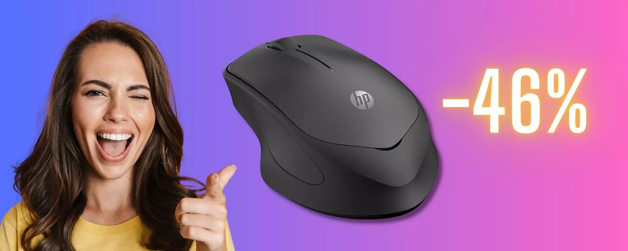 HP 280M: un mouse wireless che regala il silenzio assoluto (13€)