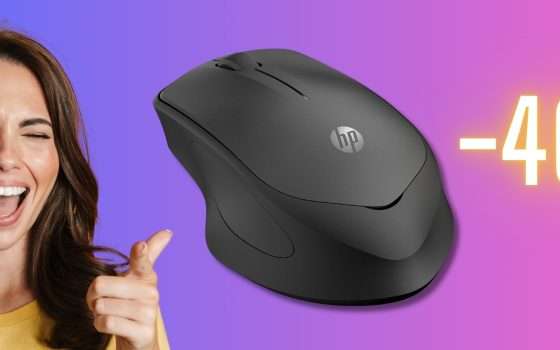 HP 280M: un mouse wireless che regala il silenzio assoluto (13€)