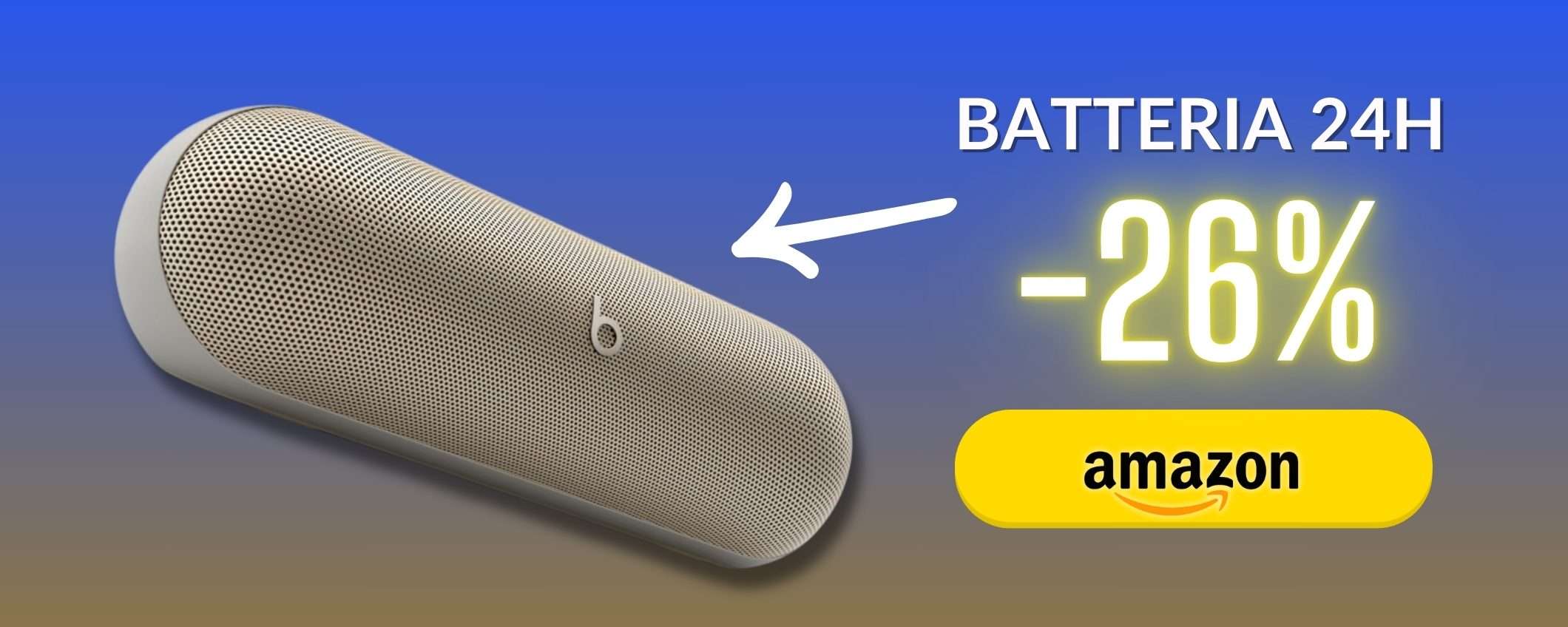 Risparmia il 26% sul Beats Pill, altoparlante Bluetooth dal design chic