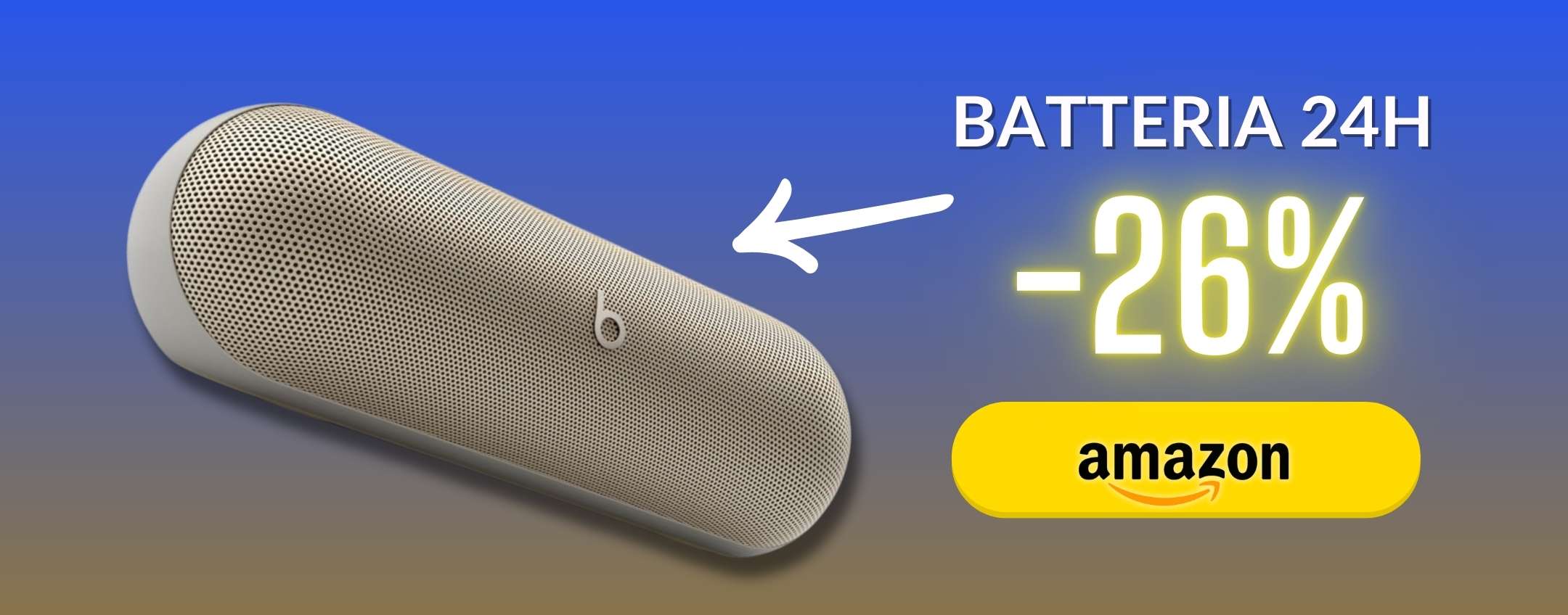 Risparmia il 26% sul Beats Pill, altoparlante Bluetooth dal design chic