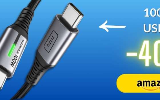 Cavo USB C USB C fino a 100W per caricare qualunque dispositivo (7€)