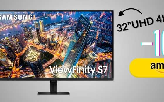 Scrivania con vista: Monitor Samsung 32