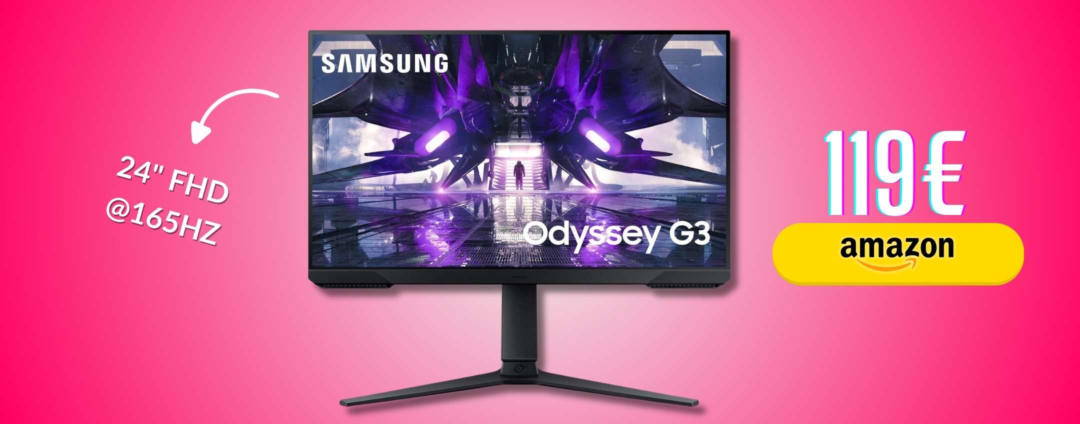 Samsung Odyssey G3: il monitor gaming da 24″ più fluido che ci sia