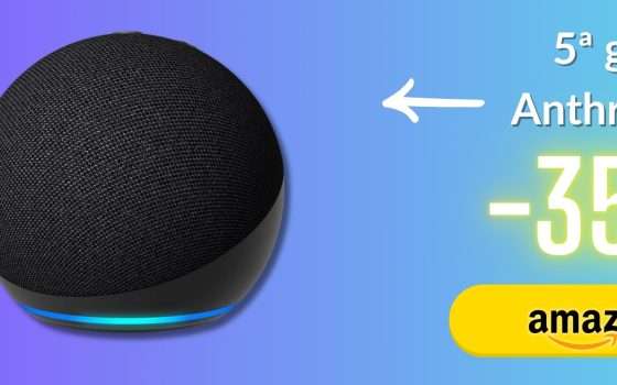 Echo Dot per Alexa che risponde a ogni domanda: musica e gestione home