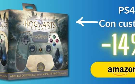 ACCIO DualShock PS4 in questa versione Hogwarts Legacy speciale (39€)