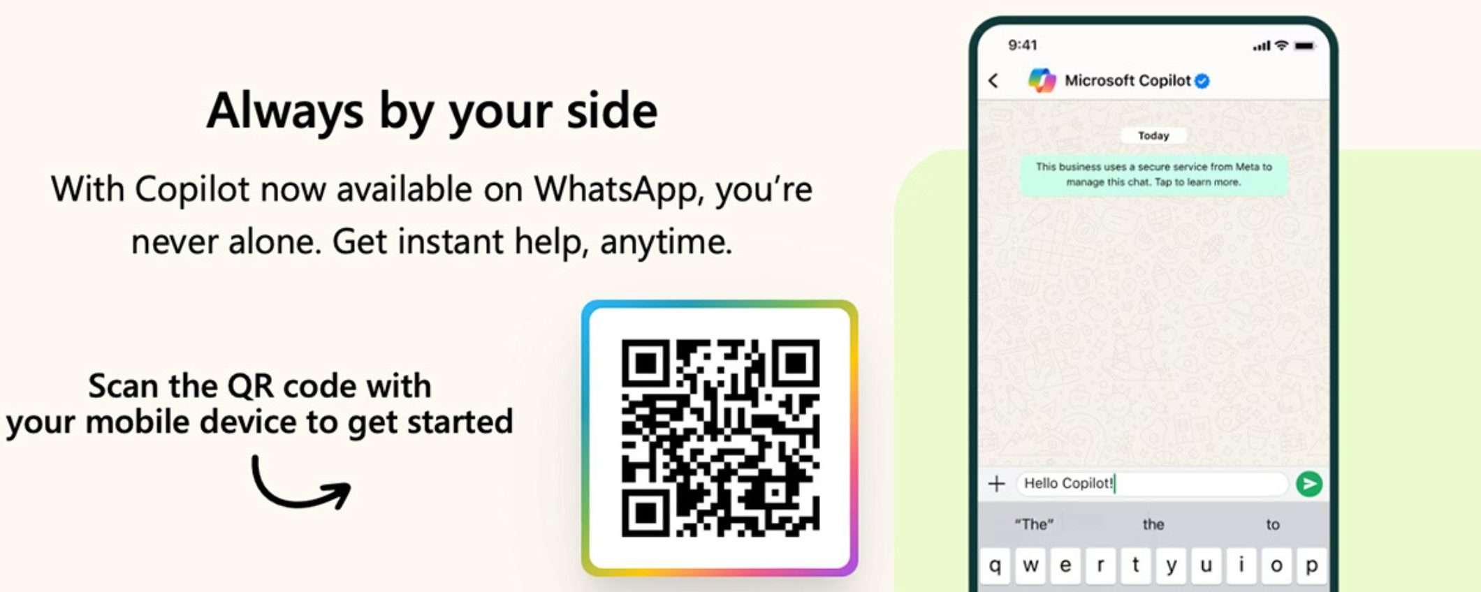 Come aggiungere Copilot di Microsoft su WhatsApp