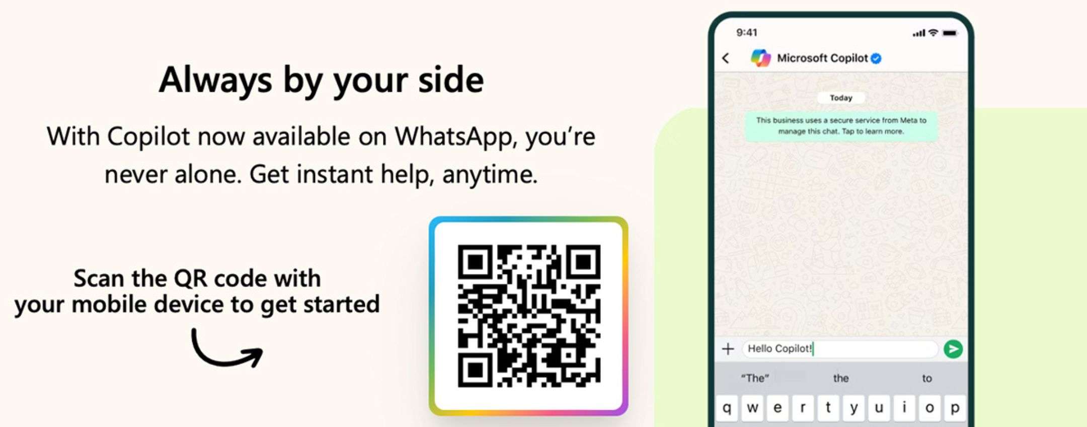 Come aggiungere Copilot di Microsoft su WhatsApp