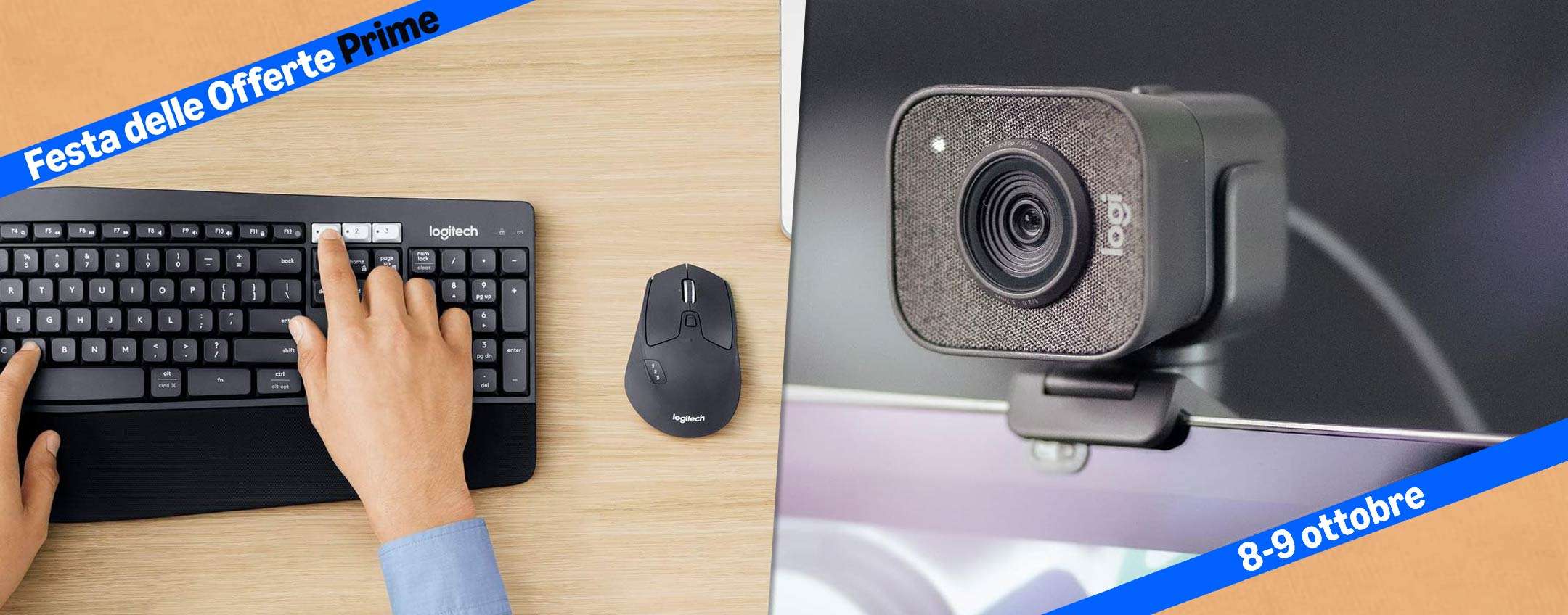 Festa delle Offerte Prime: i migliori sconti di Logitech, fino al 64%