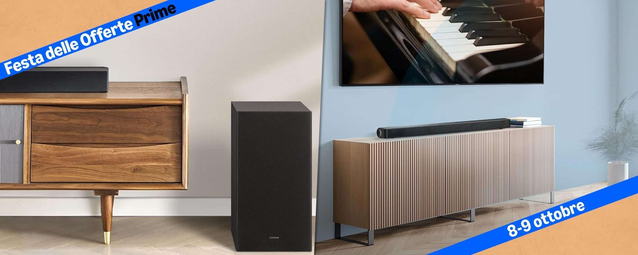 Festa delle Offerte Prime 2024: le migliori soundbar in sconto