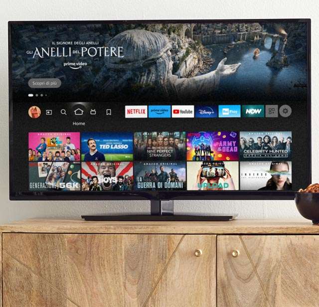 L'interfaccia di Fire TV Stick