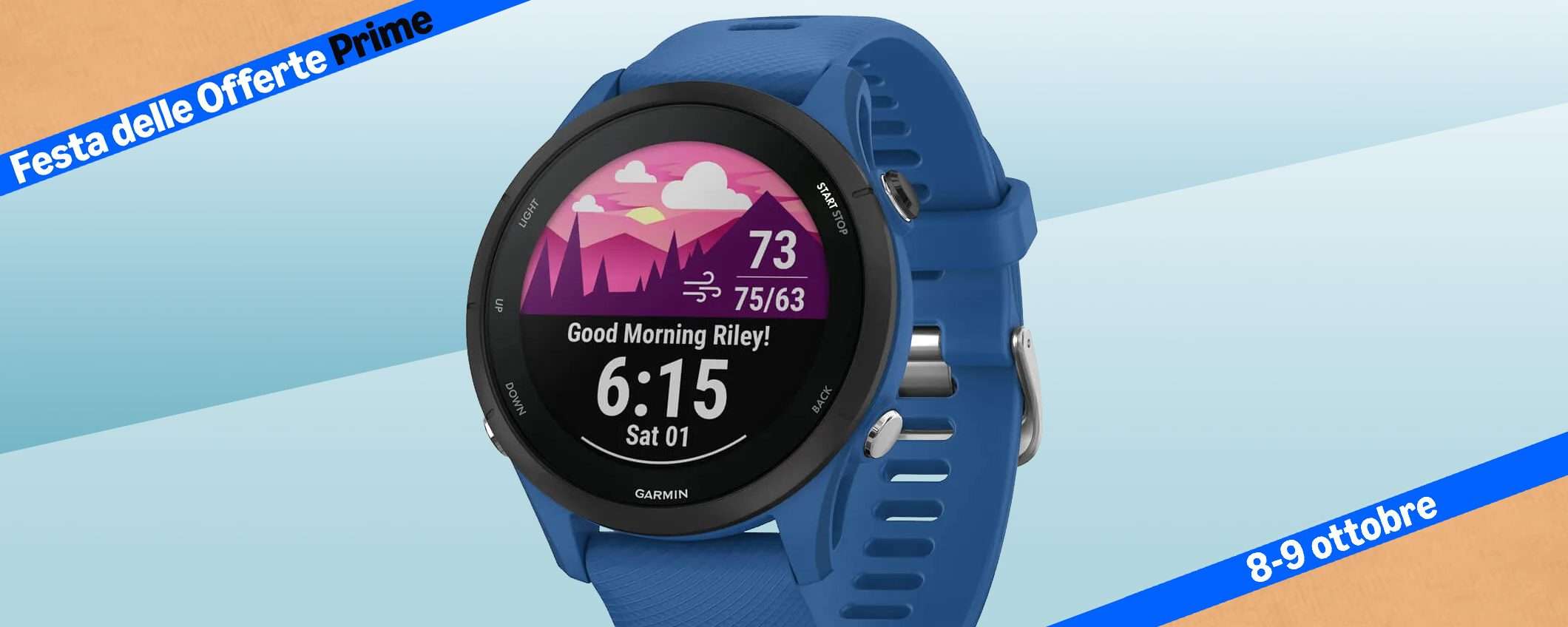 Festa delle Offerte Prime: Garmin Forerunner 255 crolla a -130€