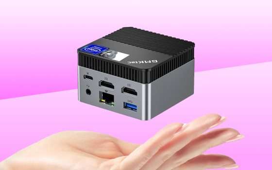 Mini PC (Intel, 12/256GB, W11Pro): piccolissimo e in sconto a 164€