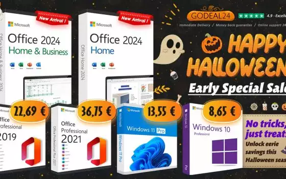 Offerte di Halloween: Office 2021 a vita a soli 29,11€ e non è uno scherzo!