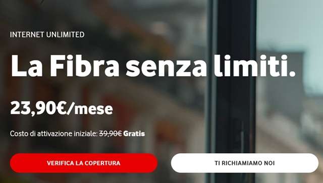 internet unlimited vodafone fibra