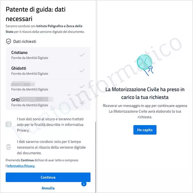 L'inserimento della patente su IT-Wallet, nell'app IO