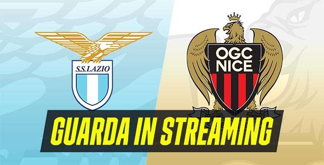 Guarda in streaming Lazio-Nizza, partita di Europa League