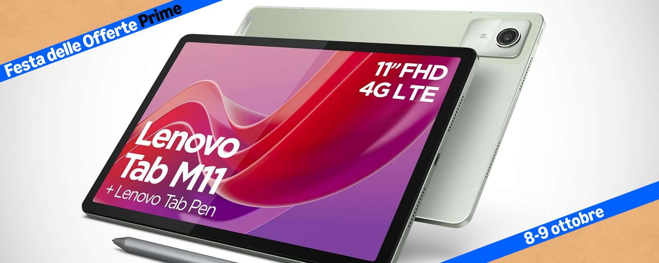 Tablet Lenovo con pennino al MINIMO STORICO nella Festa Prime