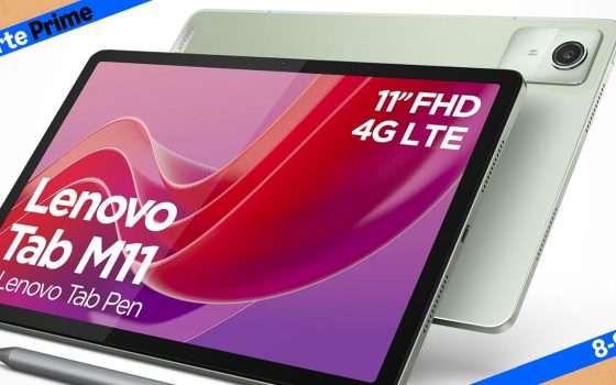 Tablet Lenovo con pennino al MINIMO STORICO nella Festa Prime