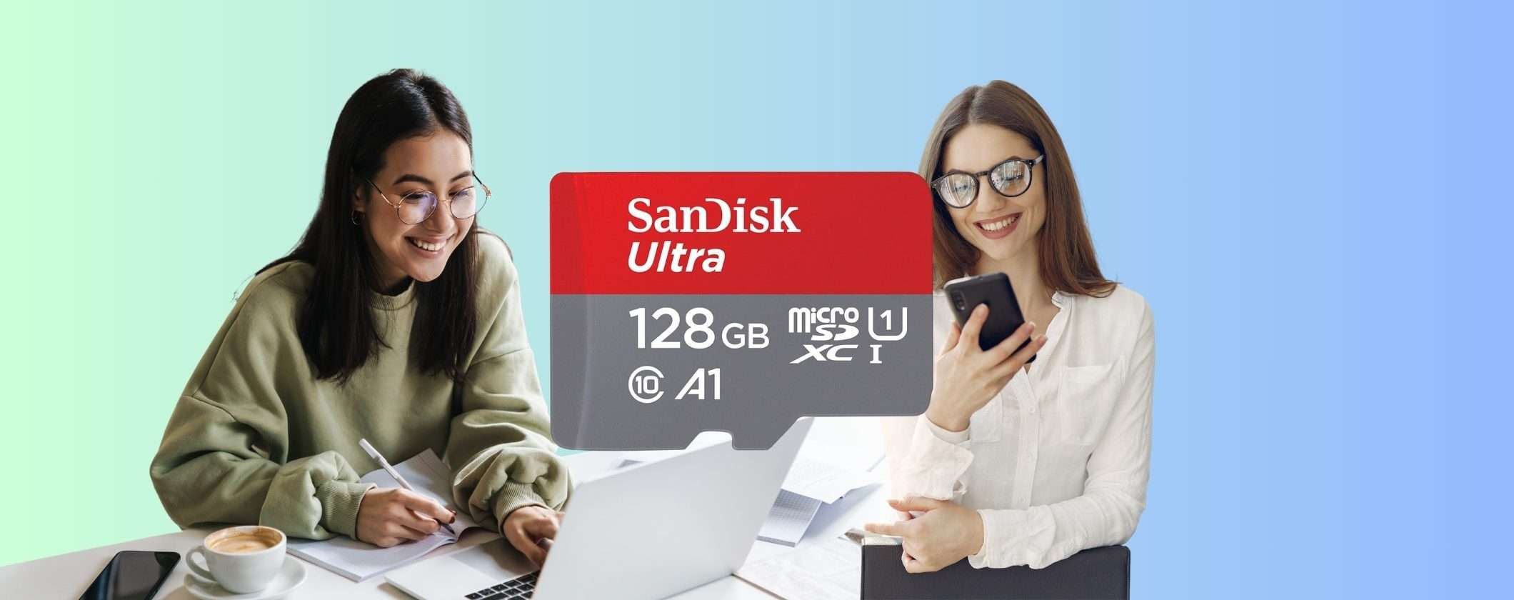 MicroSD SanDisk 128GB sotto i 14€ alla Festa delle Offerte Prime