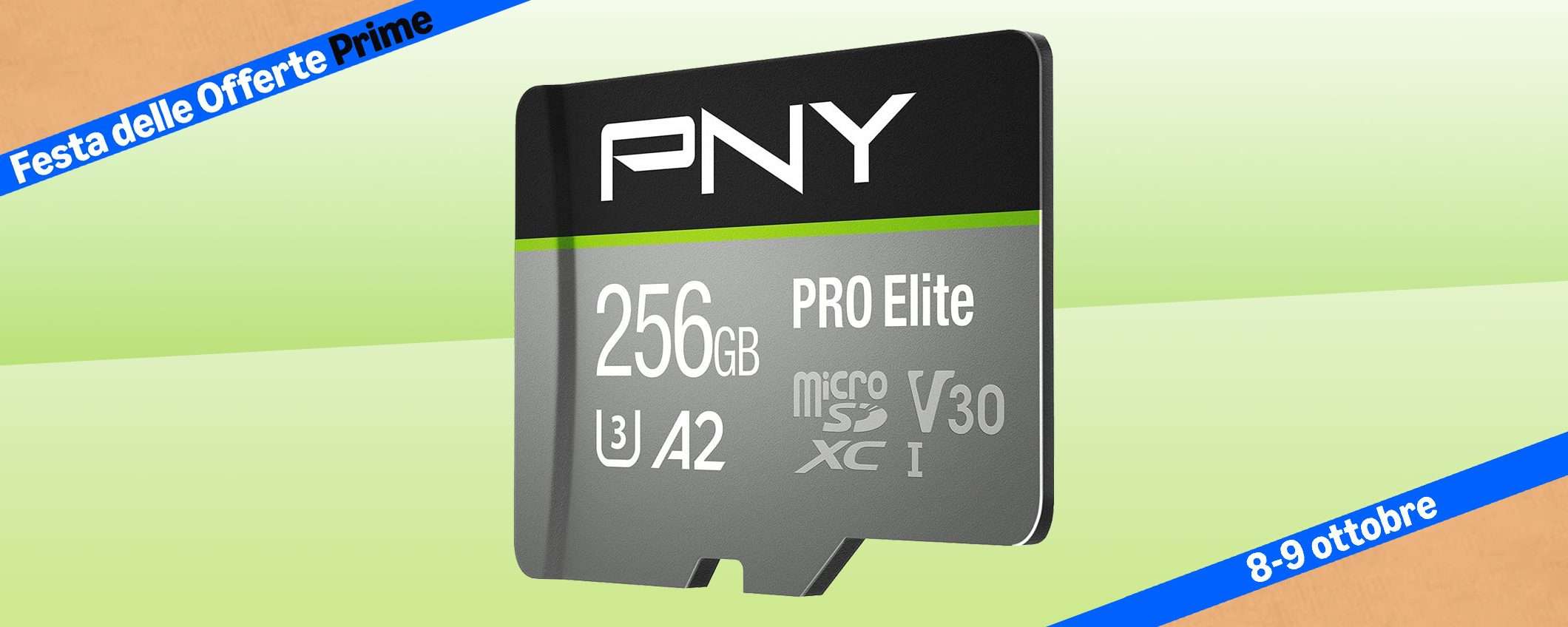 Festa Prime: microSD 256GB+adattatore a SOLI 26€