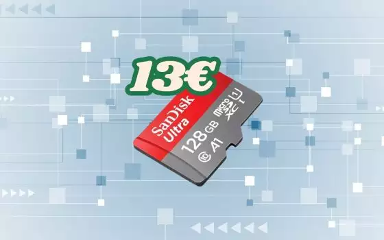 Prezzo imbattibile: MicroSD SanDisk 128GB a 13€ su Amazon solo per oggi