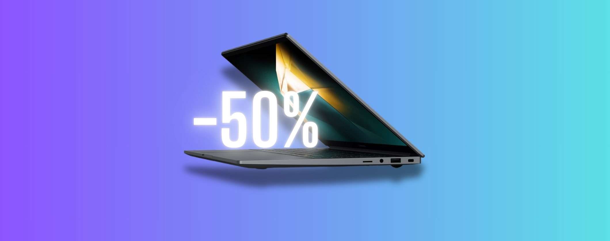 Samsung Galaxy Book4: 50% di sconto alla Festa delle Offerte Prime