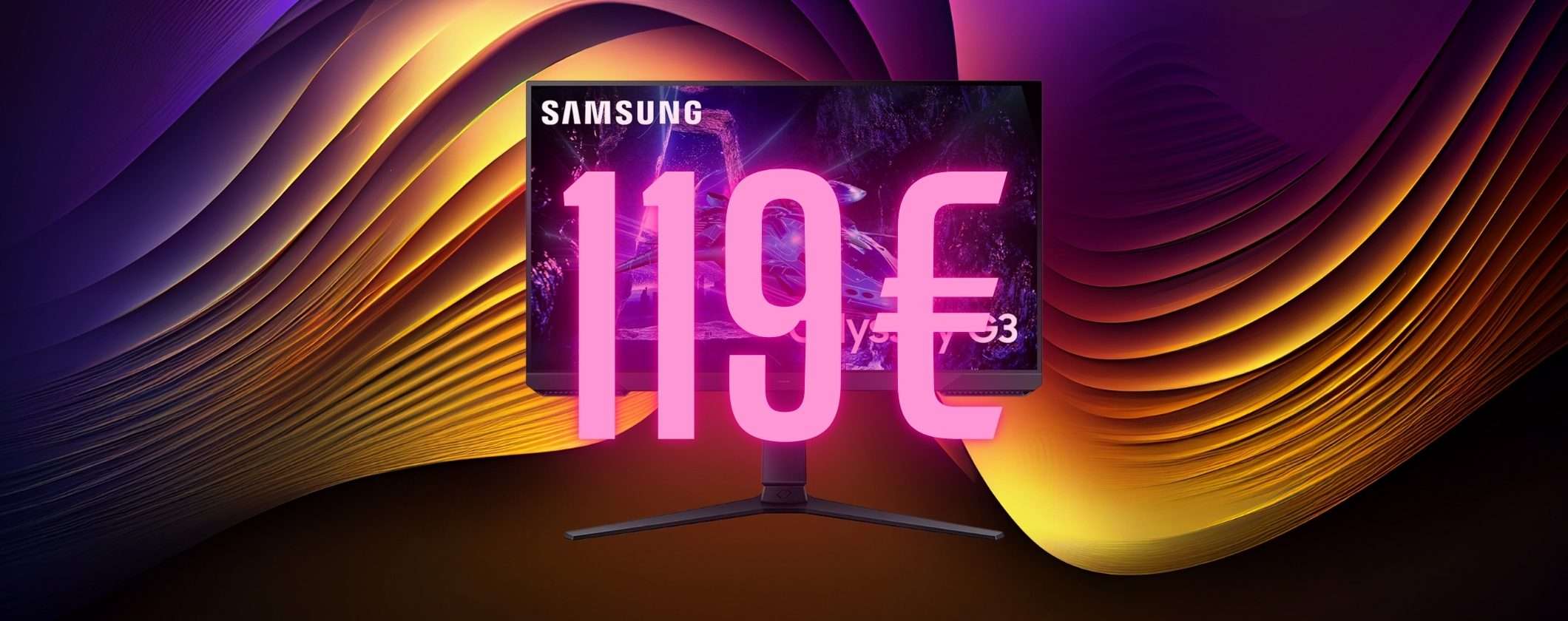 Samsung Odyssey G3: il monitor da gaming super a 119€ con le Offerte Prime