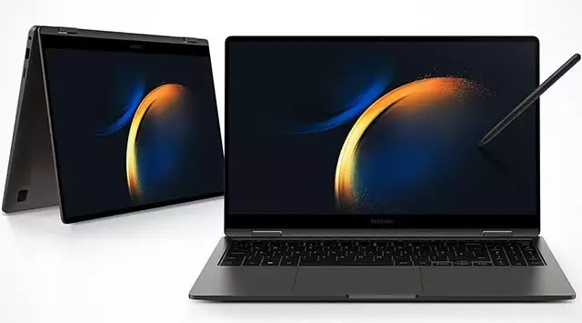 Il design convertibile del laptop Samsung Galaxy Book3 360