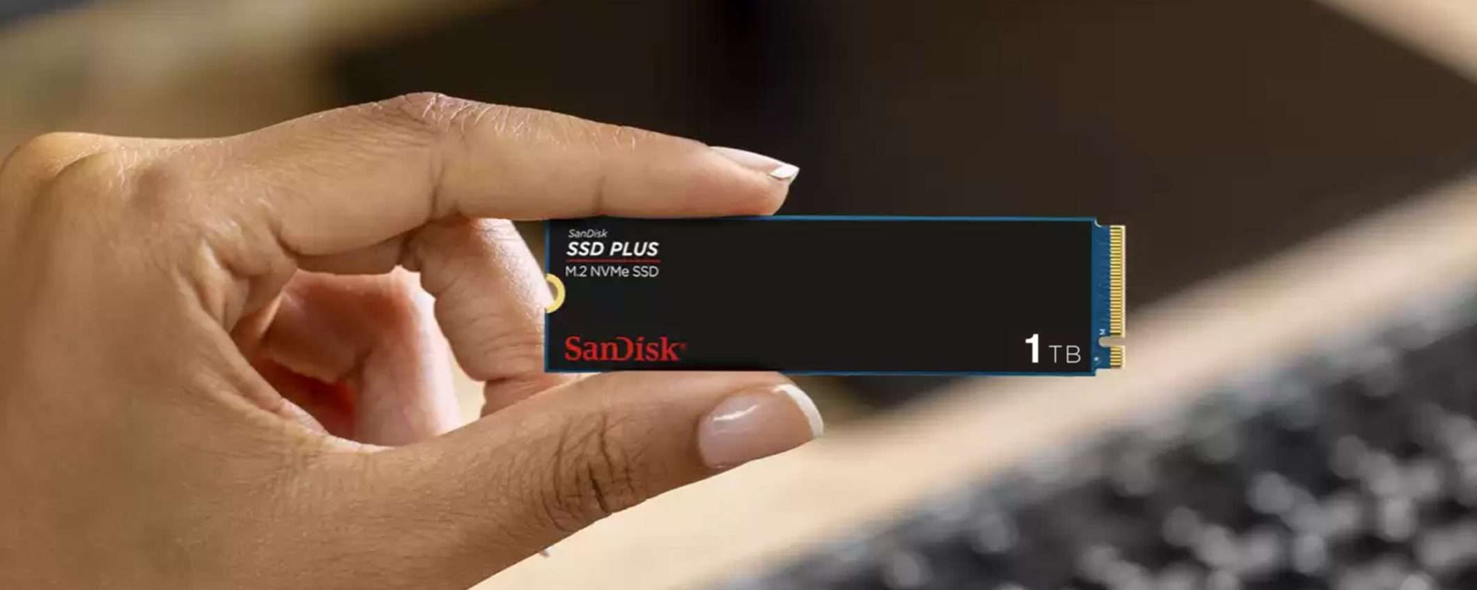 SanDisk SSD Plus da 1 TB: il prezzo più conveniente su Amazon