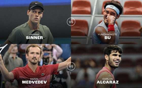 ATP Pechino, le semifinali: quando gioca Sinner e dove guardarlo