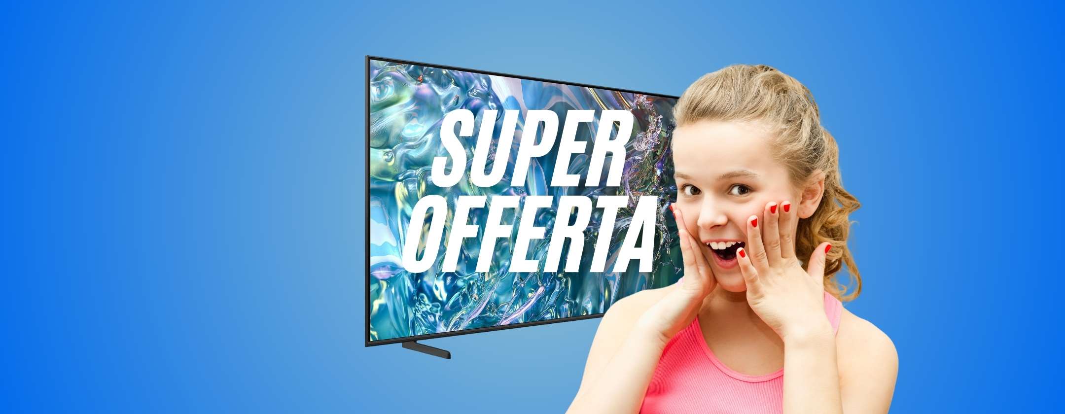 Smart TV Samsung QLED 4K 55″ in mega offerta su eBay